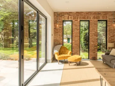 Bifold doors and sash windows commercial photography