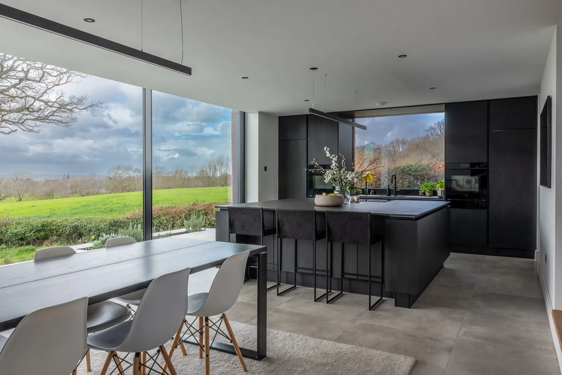 Luxury bespoke kitchen design photographed for Kitchencraft Design Studio, Essex by Thinksay