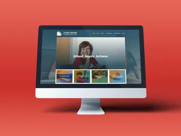 Website mockup for Lexden Springs Special School, Colchester — school web design by Thinksay