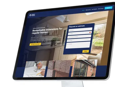 Website mockup for Stanway Building Solutions, Colchester — construction web design by Thinksay