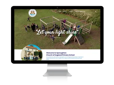Sproughton CE Primary School website and logo refresh project by Thinksay, Suffolk