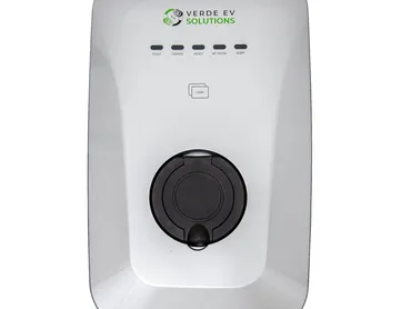 Verde EV electric vehicle charger product photography on white background by Thinksay, Essex