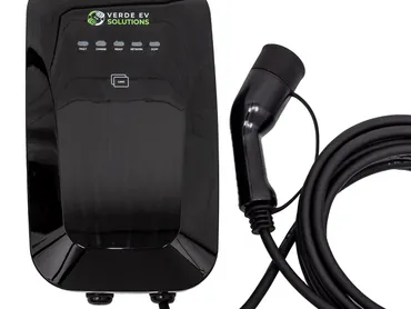 Verde EV Solutions EV charger product photography on white — commercial photography, Essex