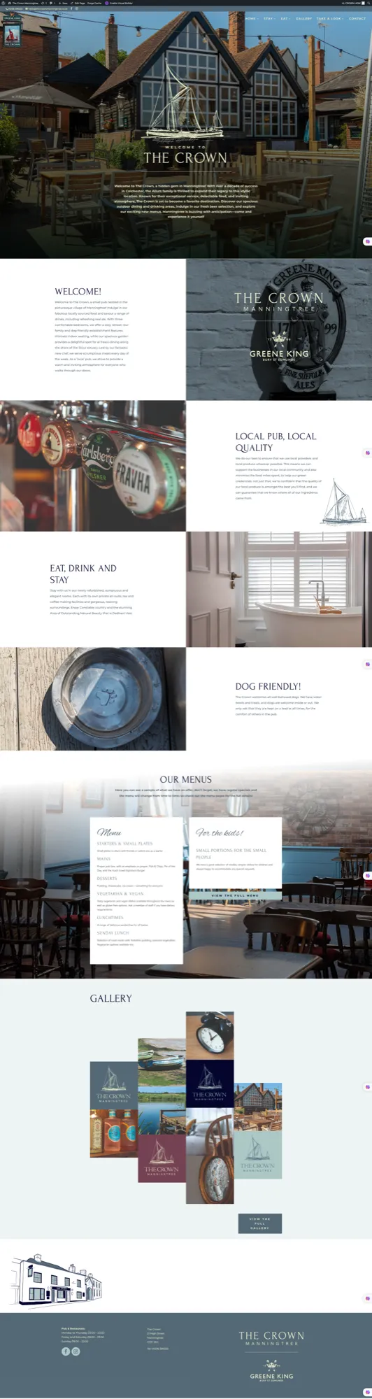 The Crown, Manningtree — case study by Thinksay Creative Communications