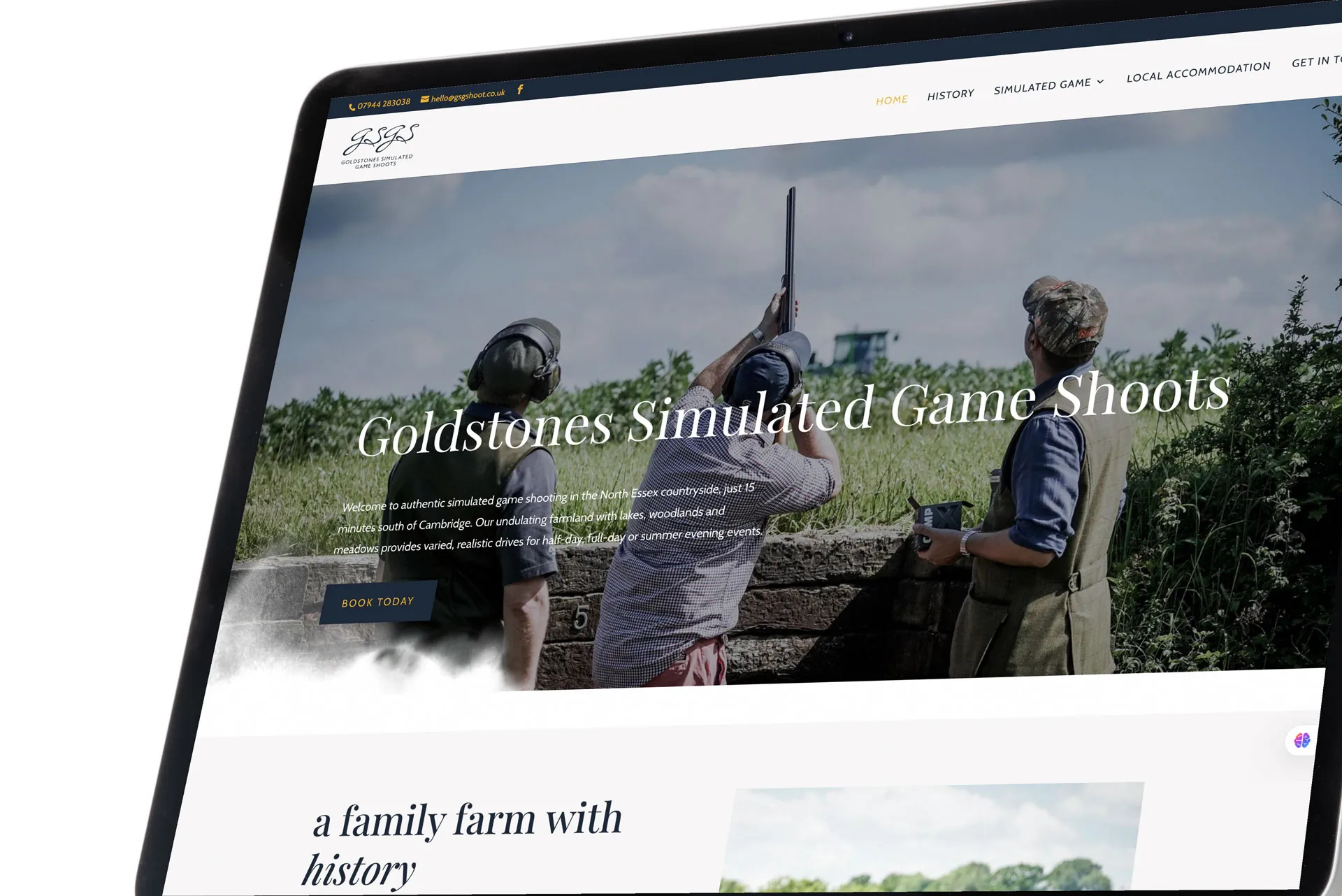 Goldstones Simulated Game Shoots — case study by Thinksay Creative Communications